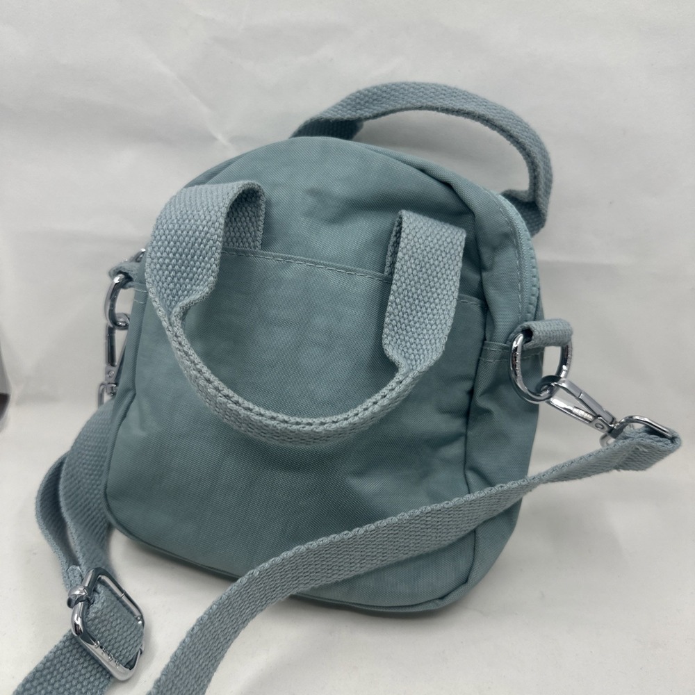 Zurv Bobo Crossbody Bag Green Nylon Multi Pocket Messenger Womens Small - Picture 7 of 7